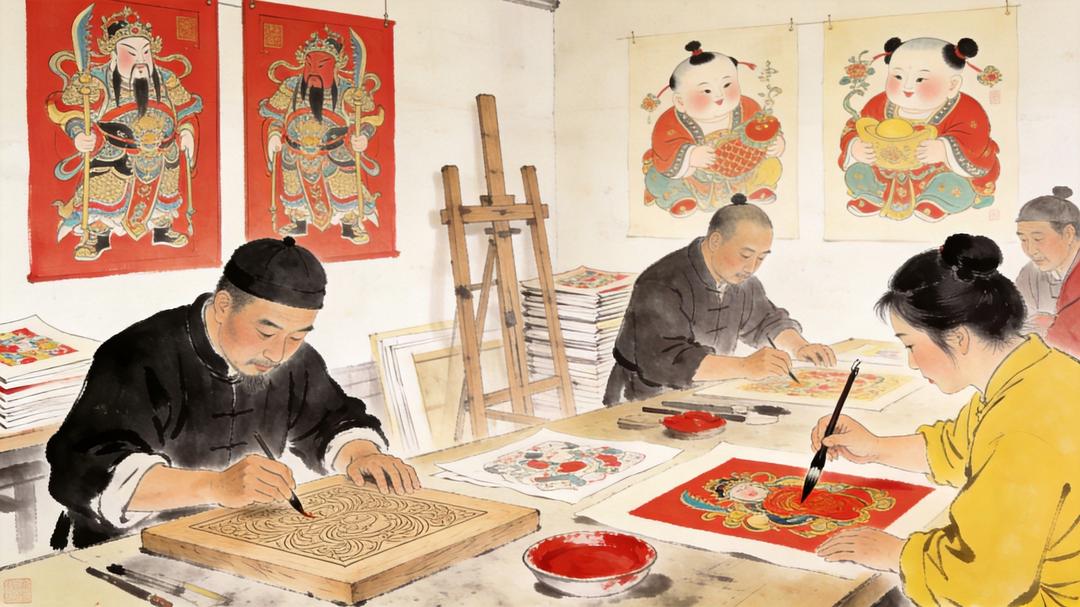 年画民俗:杨柳青的一个镇子,画出了一个帝国的年味